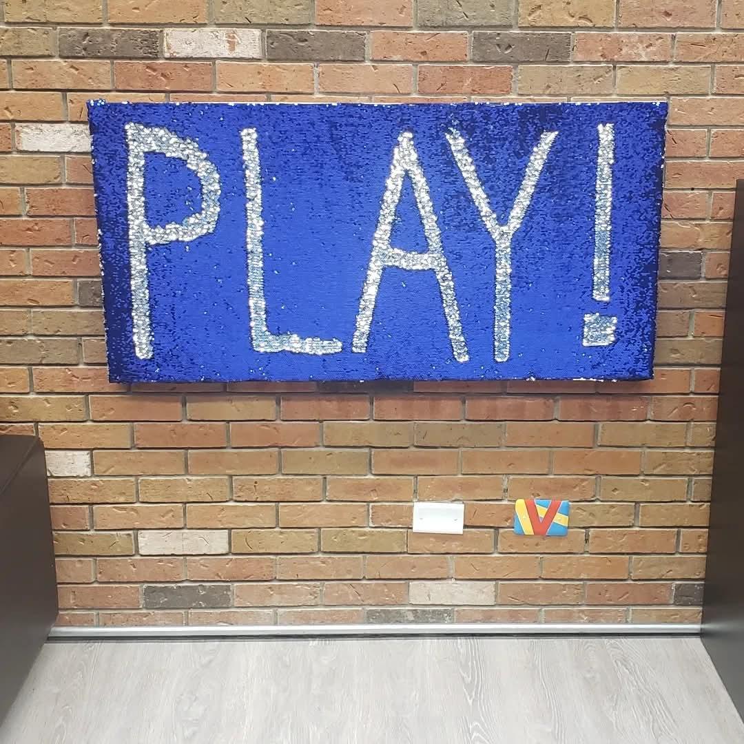 Sequin Fabric for Sensory Walls