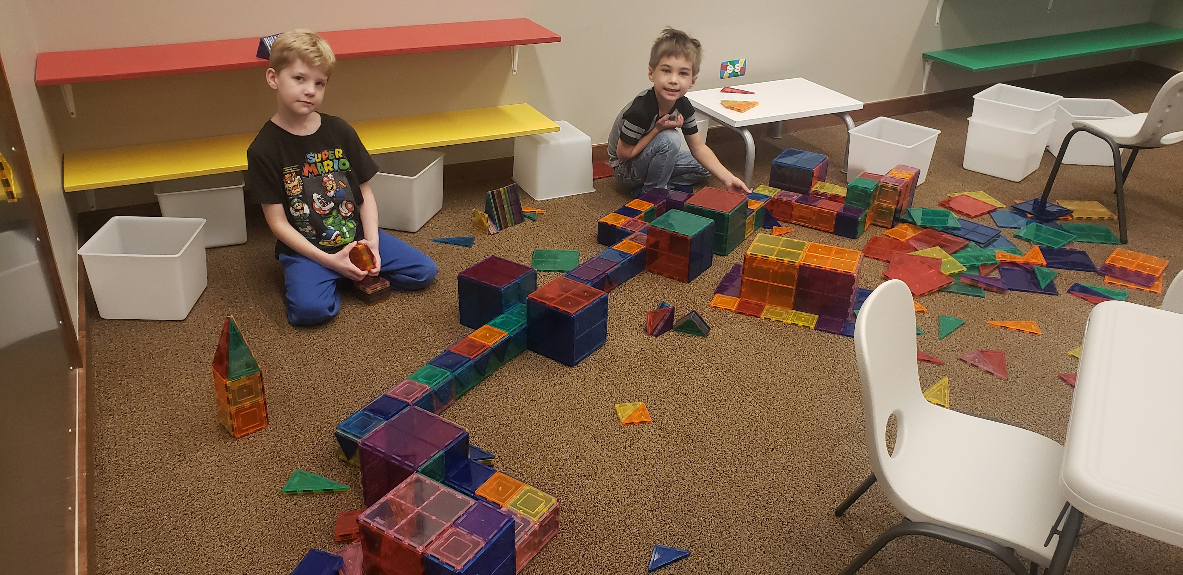 Building with magnets in the magnet room.