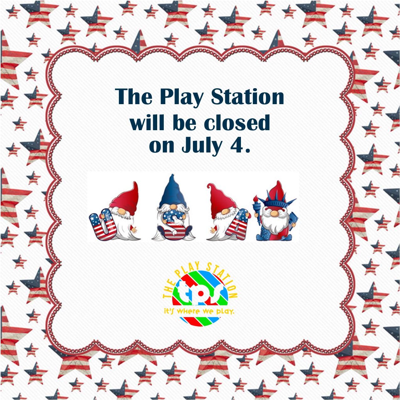 Closed July 4th